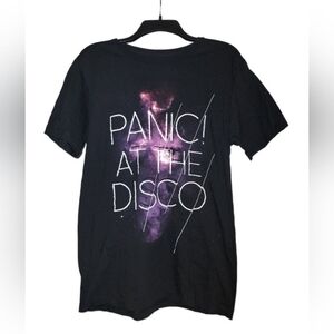 Panic at the disco galaxy black tee shirt